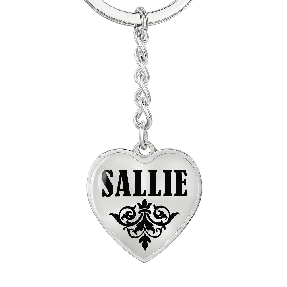 Sallie v01 - Heart Pendant Luxury Keychain