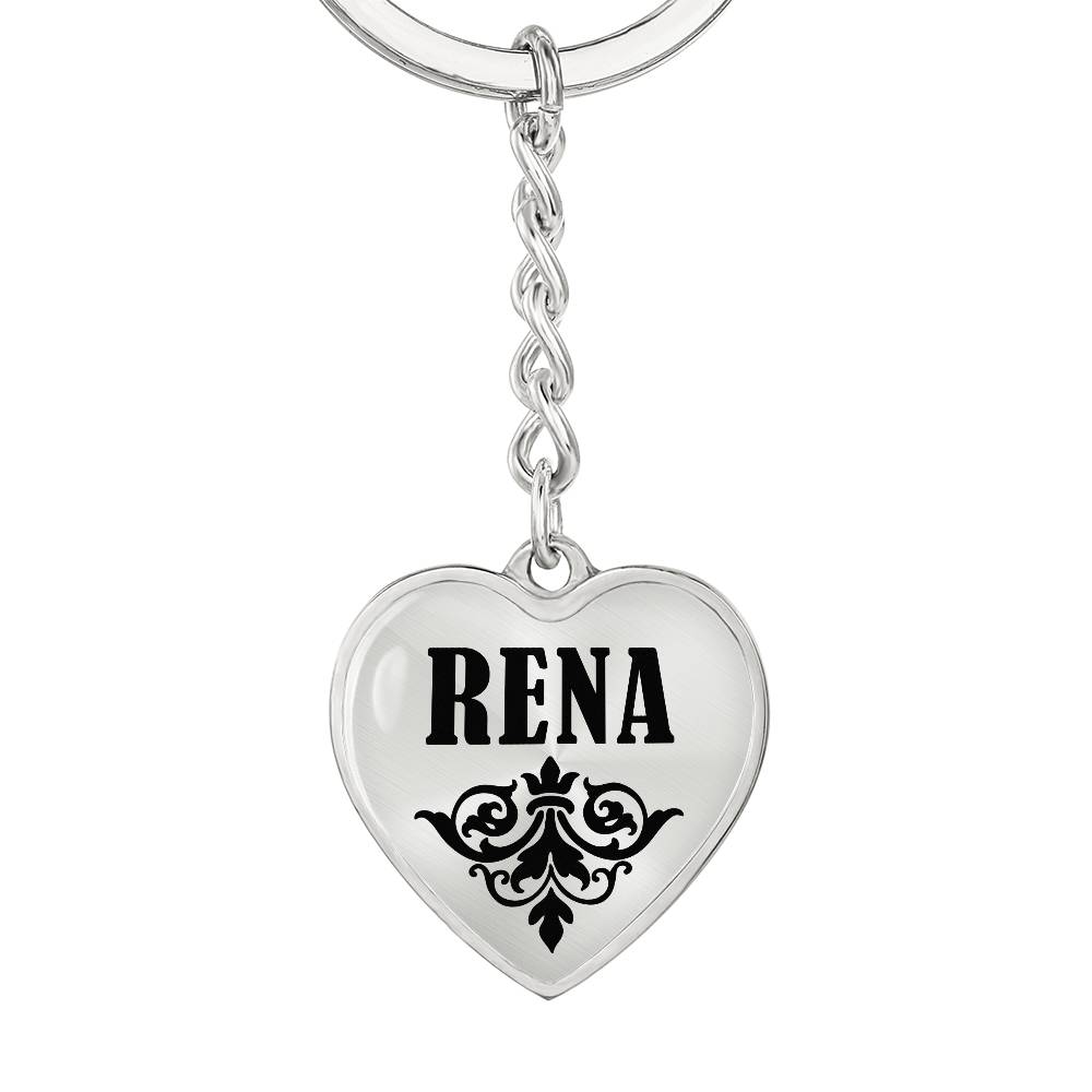 Rena v01 - Heart Pendant Luxury Keychain