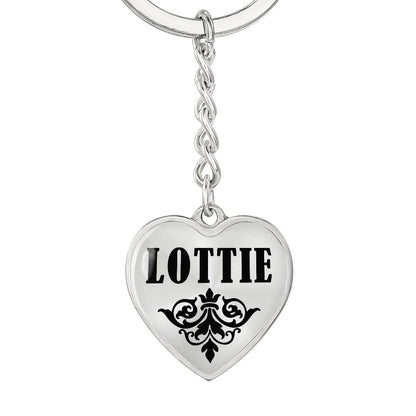 Lottie v01 - Heart Pendant Luxury Keychain