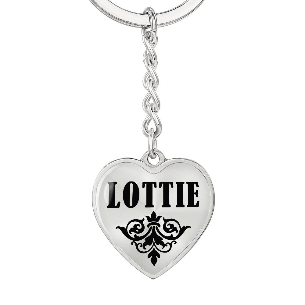 Lottie v01 - Heart Pendant Luxury Keychain
