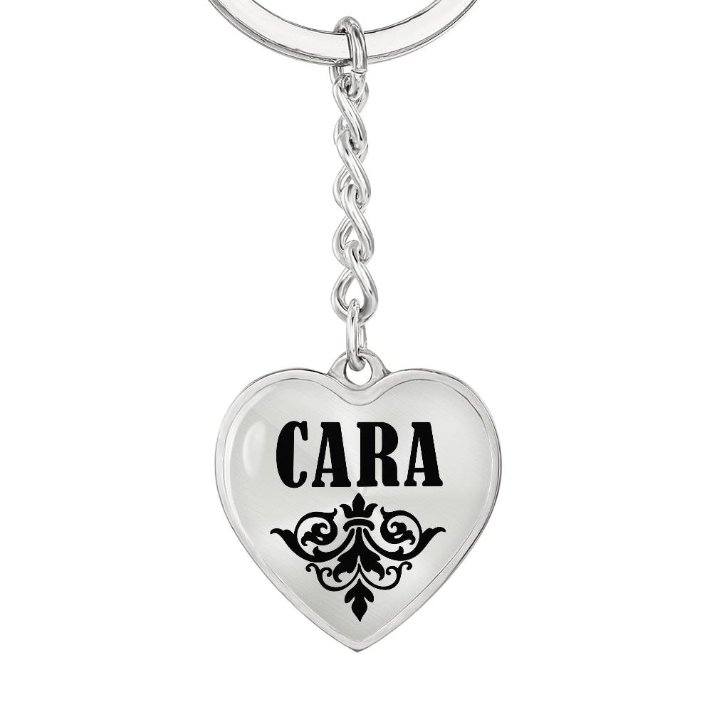 Cara v01 - Heart Pendant Luxury Keychain