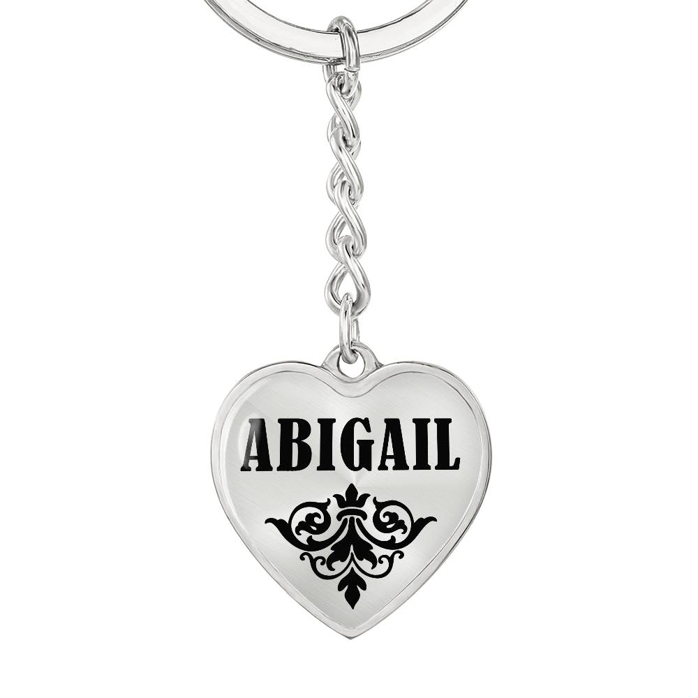 Abigail v01 - Heart Pendant Luxury Keychain