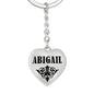 Abigail v01 - Heart Pendant Luxury Keychain
