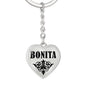 Bonita v01 - Heart Pendant Luxury Keychain
