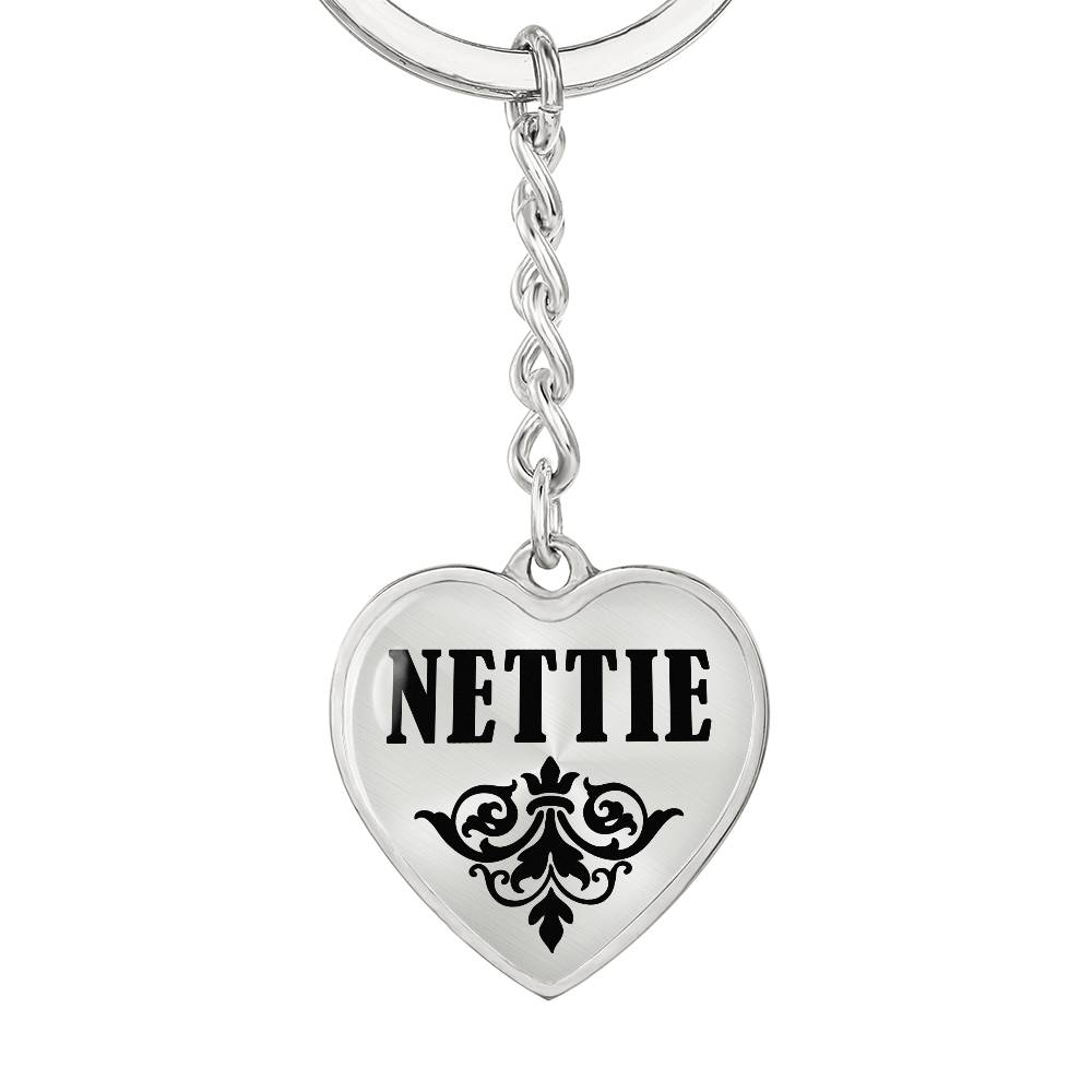 Nettie v01 - Heart Pendant Luxury Keychain