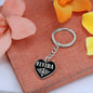 Elvira v02 - Heart Pendant Luxury Keychain