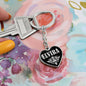 Elvira v02 - Heart Pendant Luxury Keychain