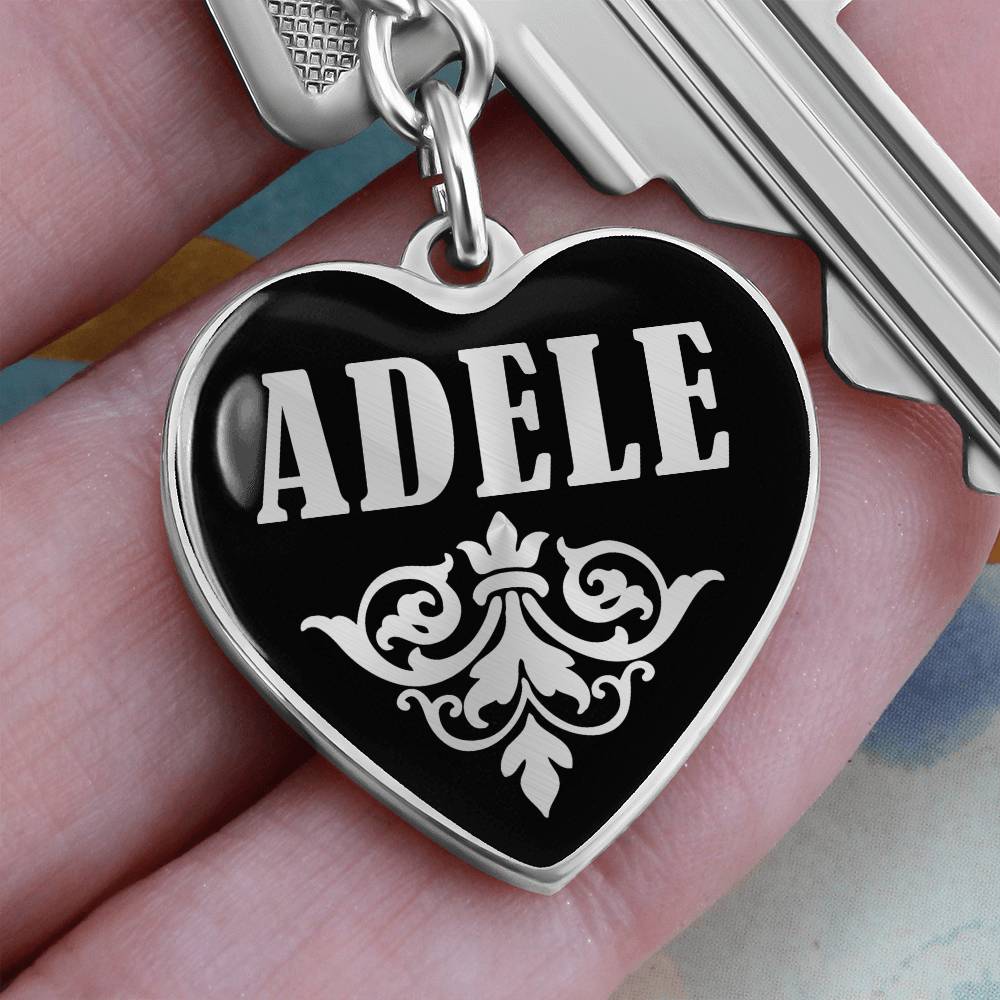 Adele v02 - Heart Pendant Luxury Keychain