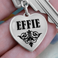 Effie v01 - Heart Pendant Luxury Keychain