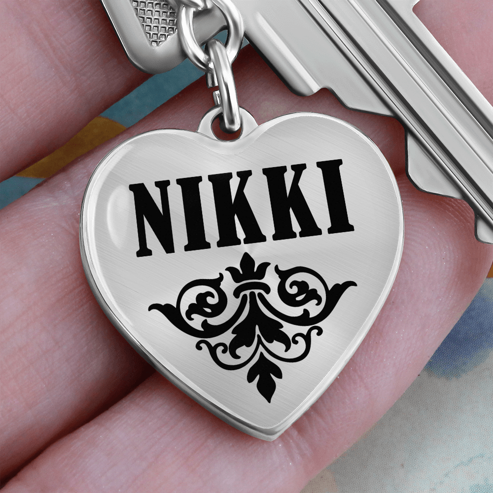 Nikki v01 - Heart Pendant Luxury Keychain