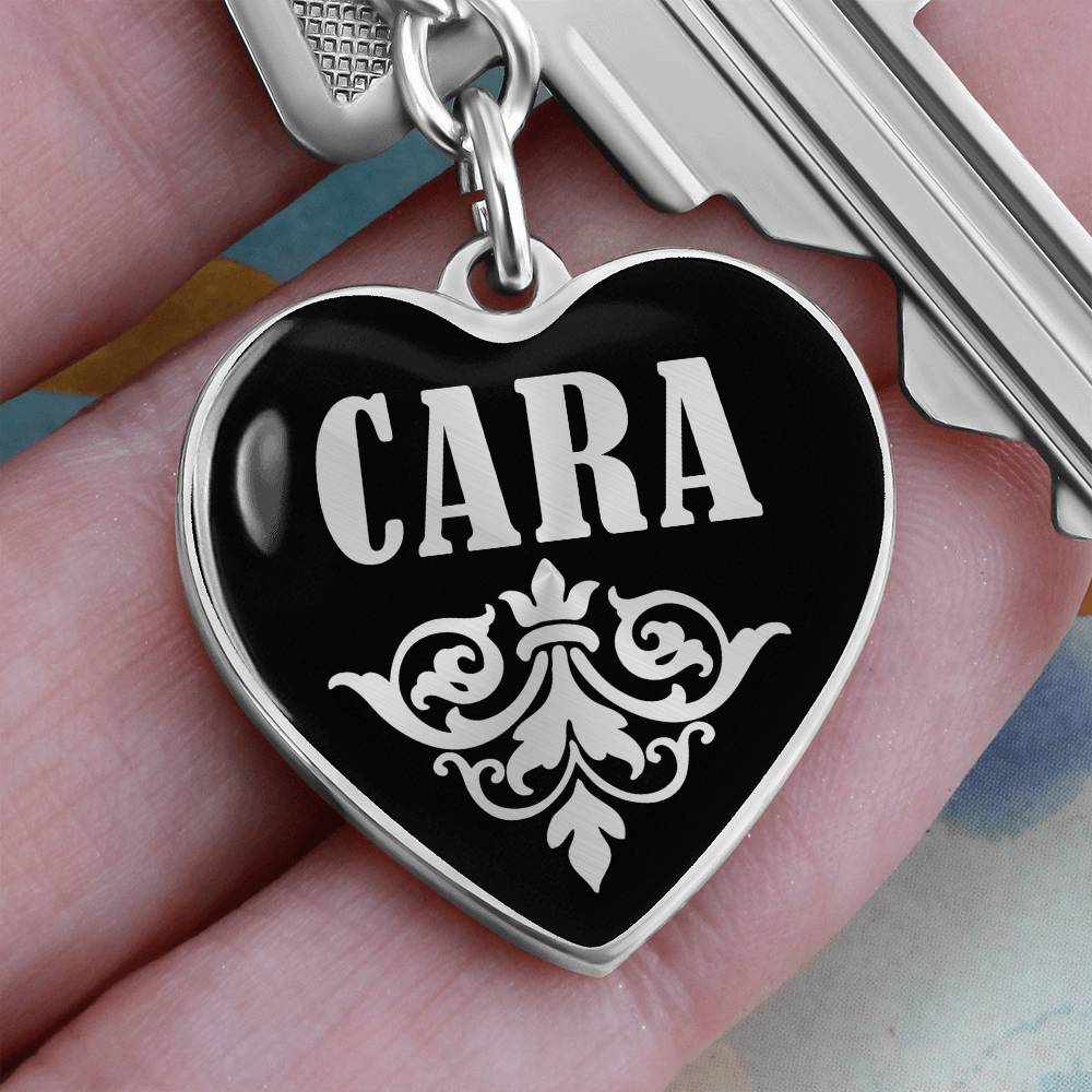 Cara v02 - Heart Pendant Luxury Keychain