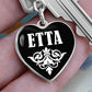 Etta v03 - Heart Pendant Luxury Keychain