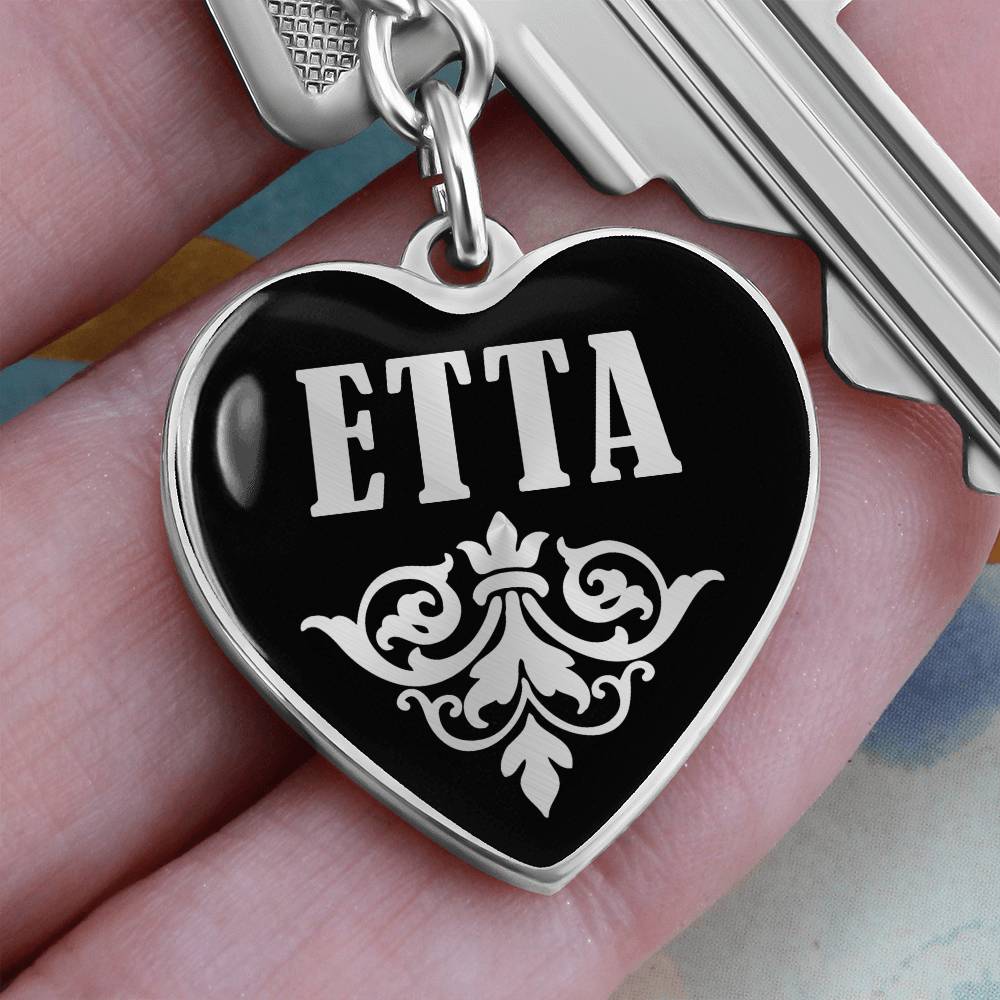 Etta v02 - Heart Pendant Luxury Keychain