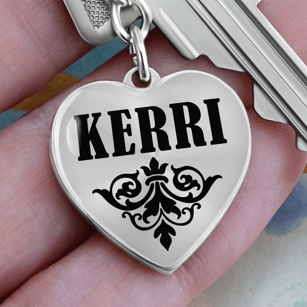 Kerri v01 - Heart Pendant Luxury Keychain