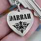 Darrah v01 - Heart Pendant Luxury Keychain