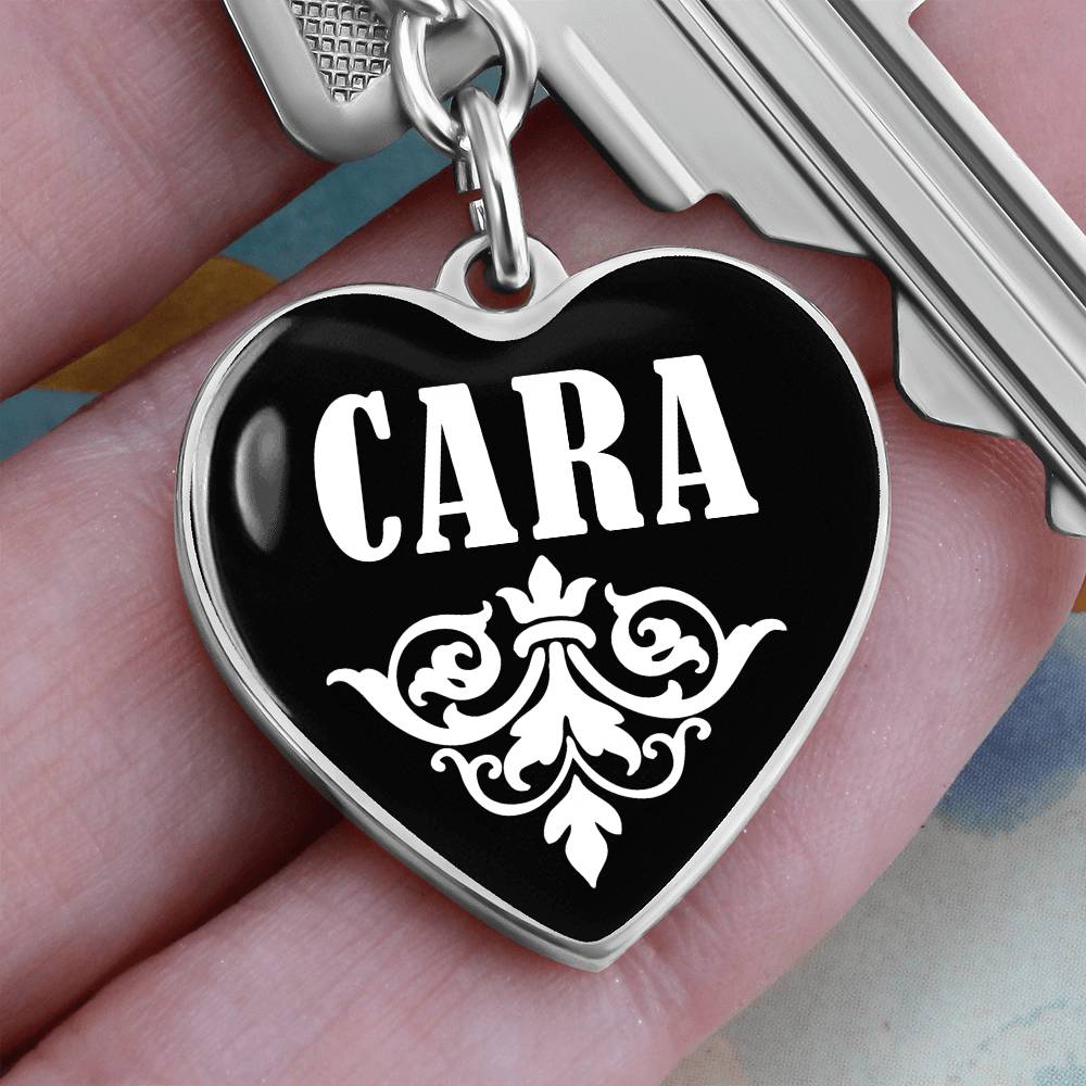 Cara v03 - Heart Pendant Luxury Keychain
