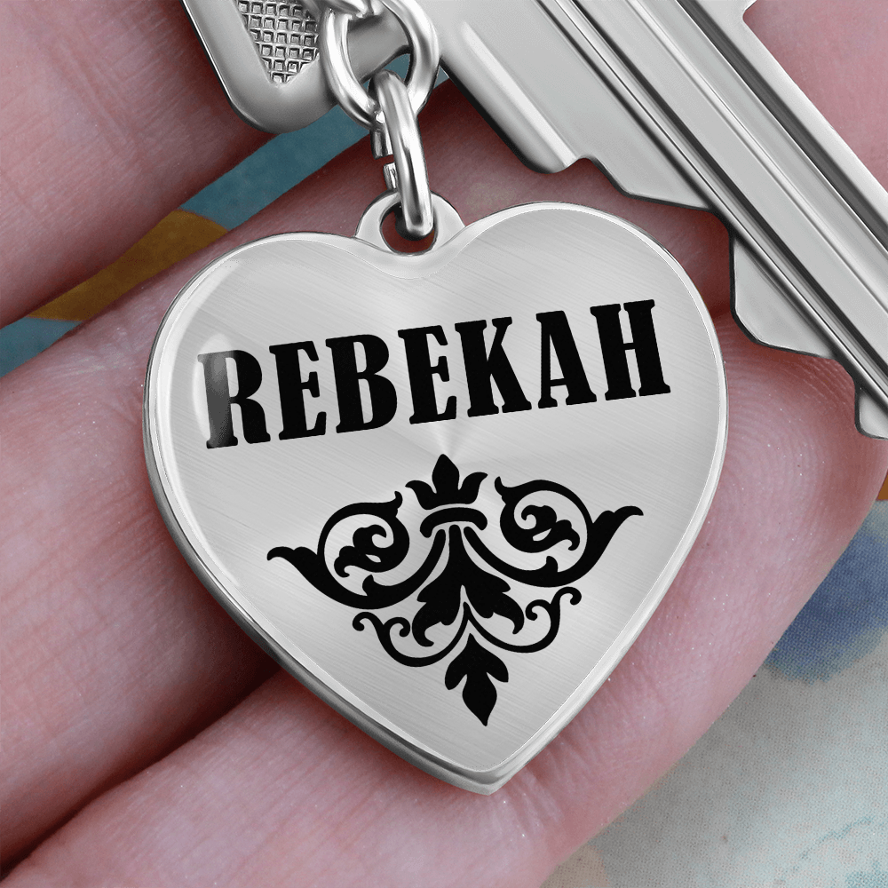 Rebekah v01 - Heart Pendant Luxury Keychain