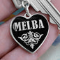 Melba v02 - Heart Pendant Luxury Keychain