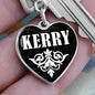 Kerry v03 - Heart Pendant Luxury Keychain