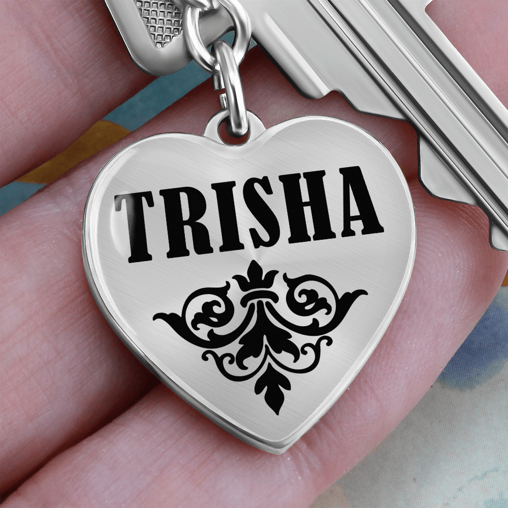 Trisha v01 - Heart Pendant Luxury Keychain