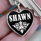 Shawn v03 - Heart Pendant Luxury Keychain