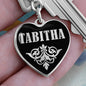 Tabitha v02 - Heart Pendant Luxury Keychain