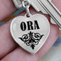 Ora v01 - Heart Pendant Luxury Keychain