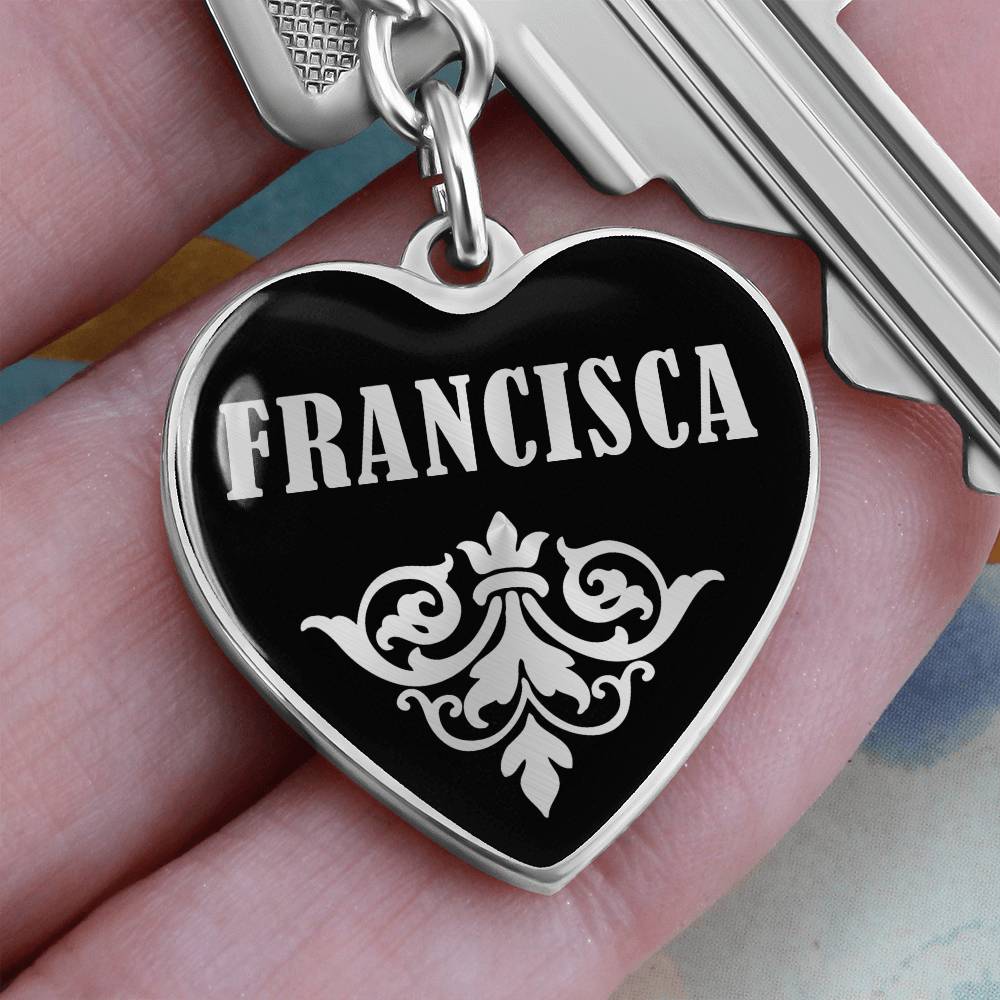 Francisca v02 - Heart Pendant Luxury Keychain