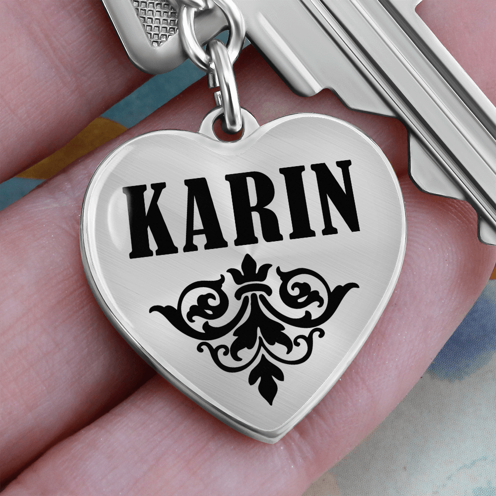 Karin v01 - Heart Pendant Luxury Keychain