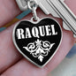 Raquel v03 - Heart Pendant Luxury Keychain
