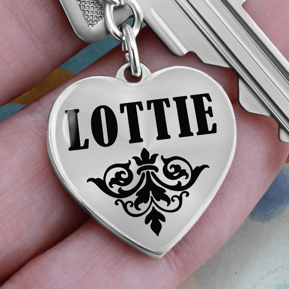 Lottie v01 - Heart Pendant Luxury Keychain