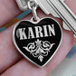 Karin v02 - Heart Pendant Luxury Keychain