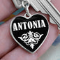 Antonia v03 - Heart Pendant Luxury Keychain