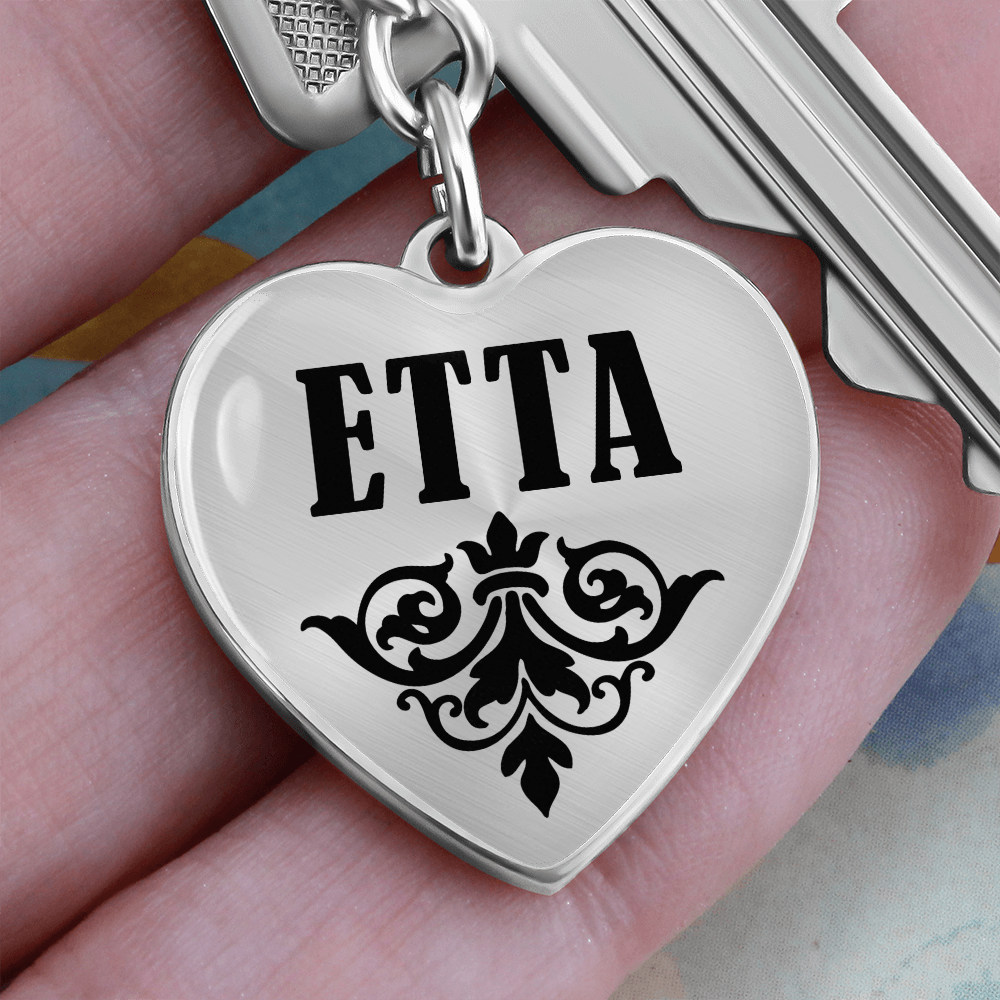 Etta v01 - Heart Pendant Luxury Keychain