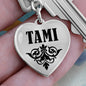 Tami v01 - Heart Pendant Luxury Keychain