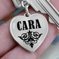 Cara v01 - Heart Pendant Luxury Keychain