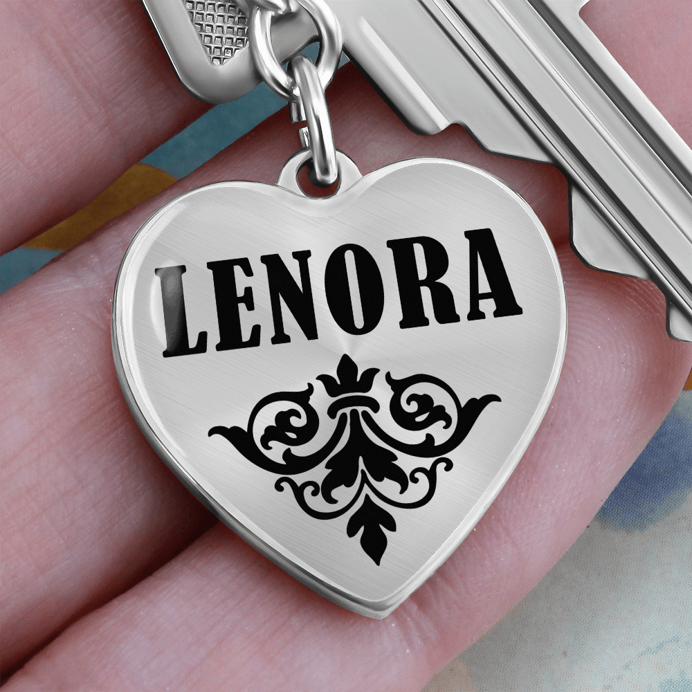 Lenora v01 - Heart Pendant Luxury Keychain