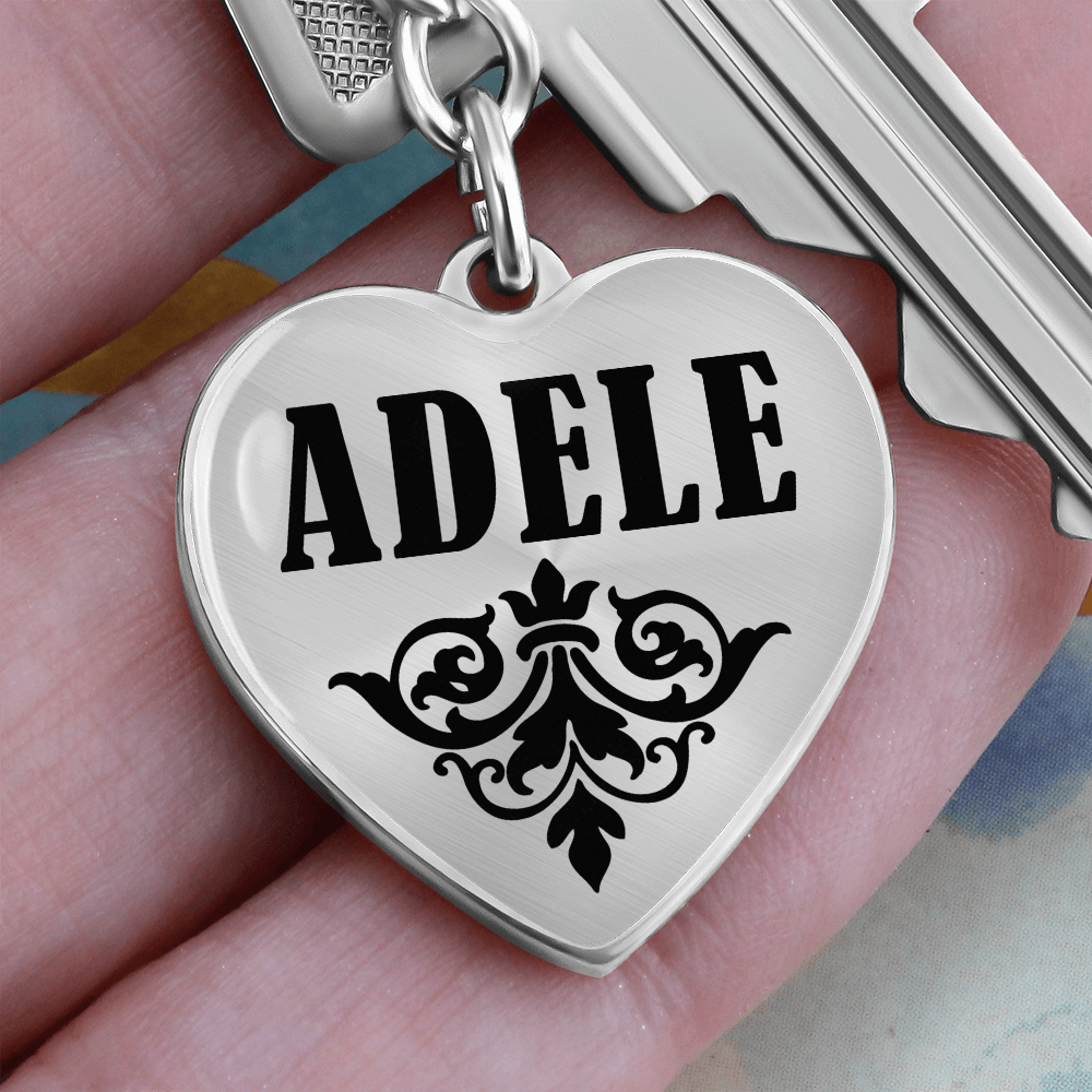 Adele v01 - Heart Pendant Luxury Keychain