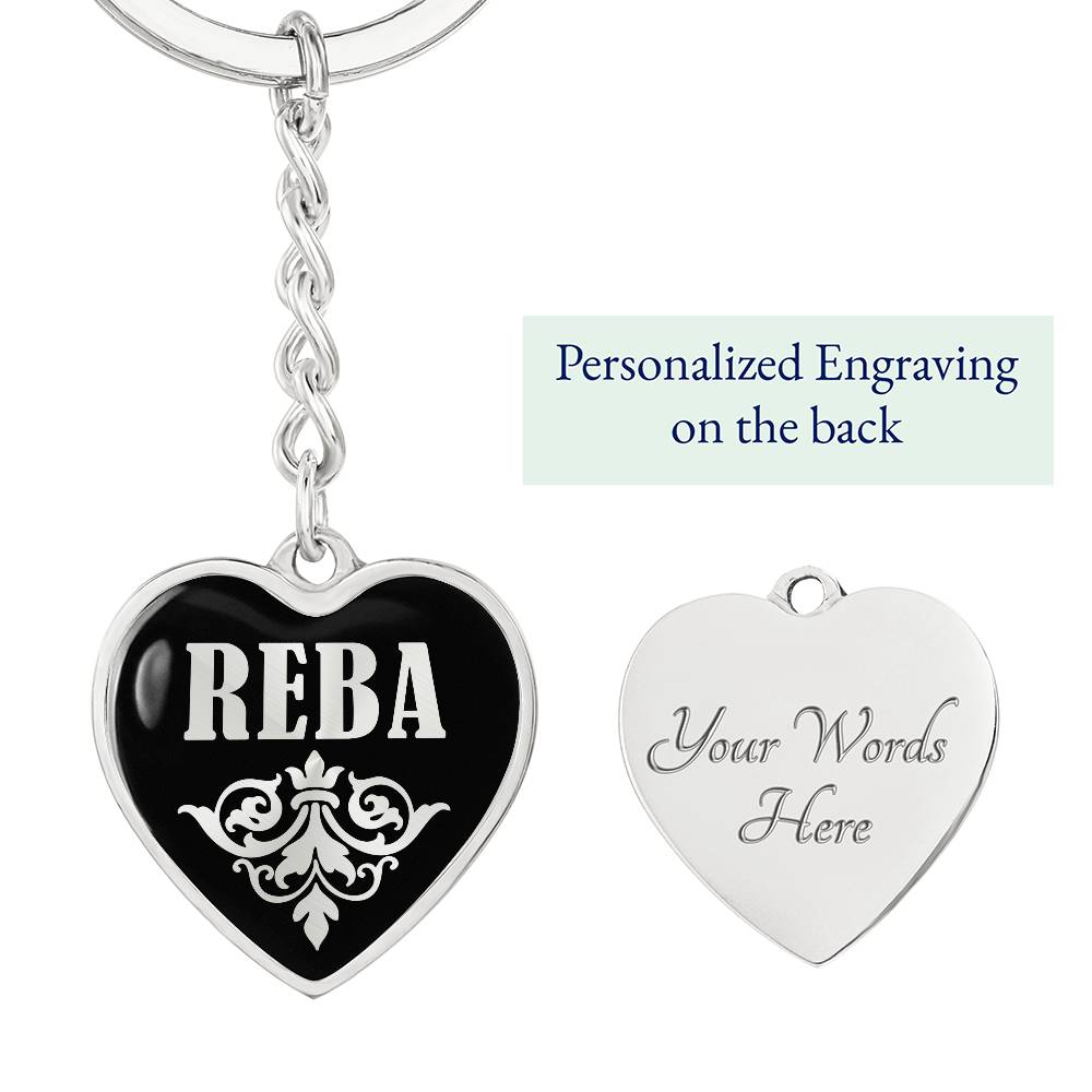 Reba v02 - Heart Pendant Luxury Keychain