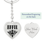 Effie v01 - Heart Pendant Luxury Keychain