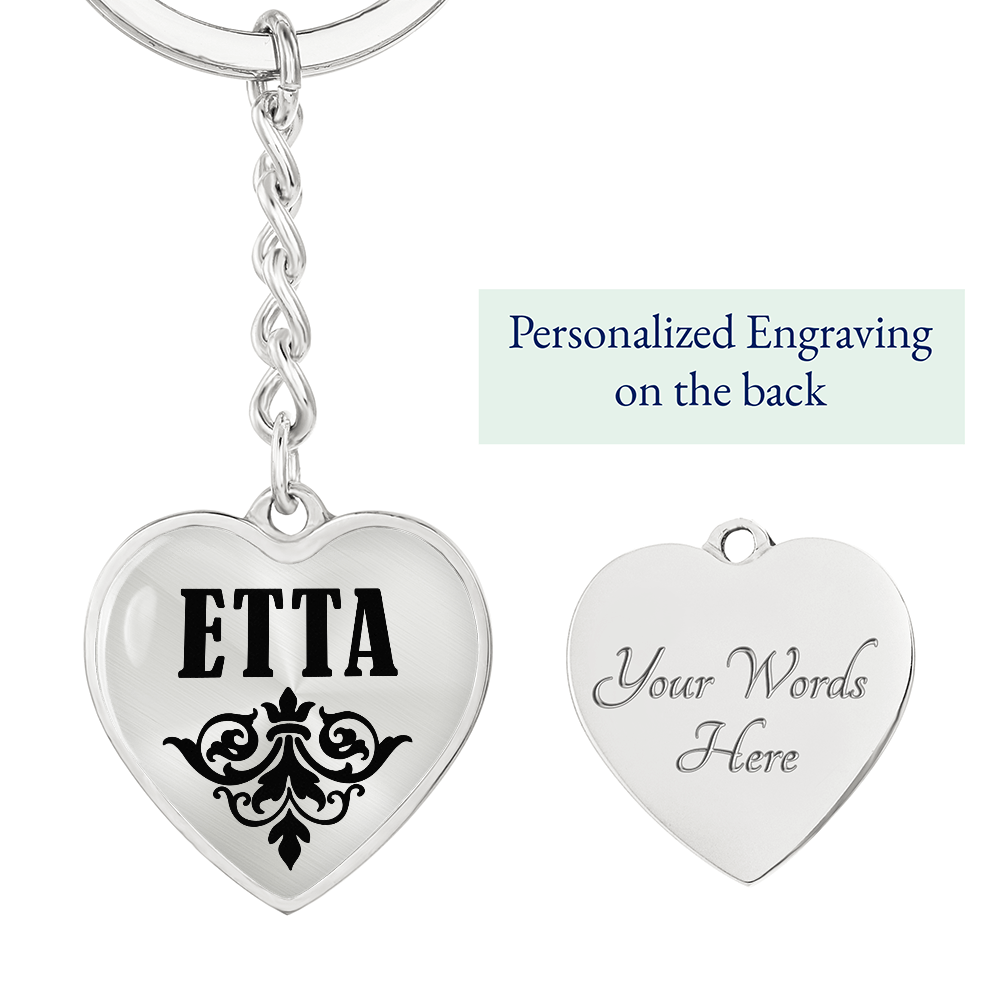 Etta v01 - Heart Pendant Luxury Keychain