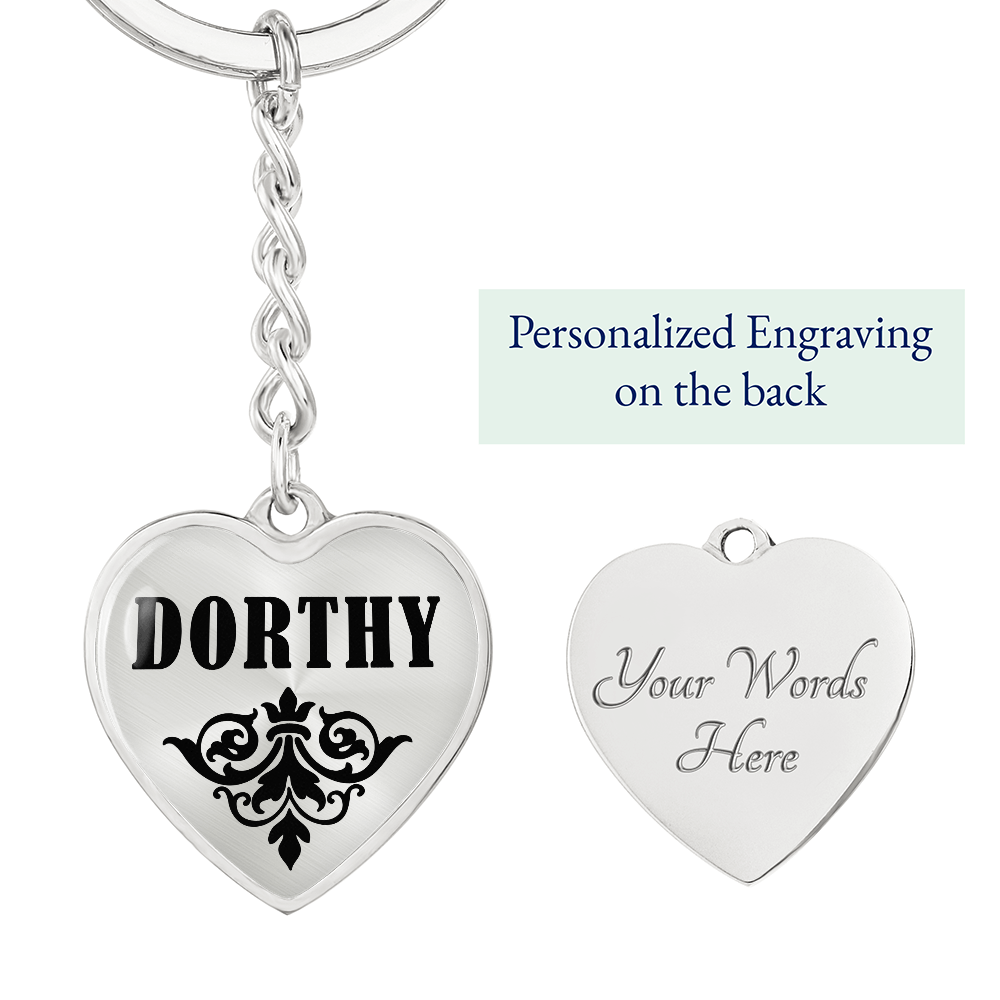 Dorthy v01 - Heart Pendant Luxury Keychain