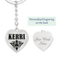 Kerri v01 - Heart Pendant Luxury Keychain
