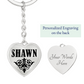 Shawn v01 - Heart Pendant Luxury Keychain