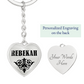 Rebekah v01 - Heart Pendant Luxury Keychain