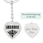 Sherrie v01 - Heart Pendant Luxury Keychain
