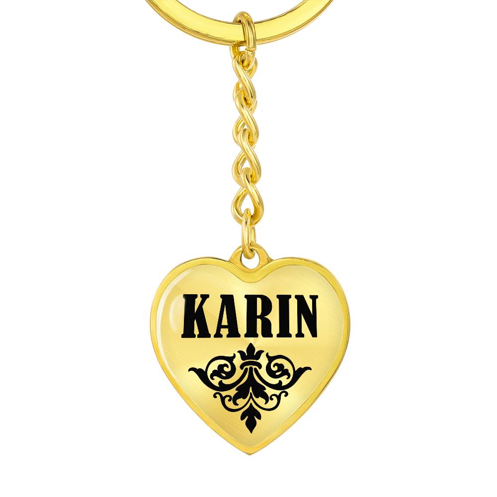 Karin v01 - Heart Pendant Luxury Keychain