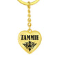 Tammie v01 - Heart Pendant Luxury Keychain