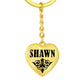 Shawn v01 - Heart Pendant Luxury Keychain
