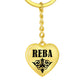 Reba v01 - Heart Pendant Luxury Keychain